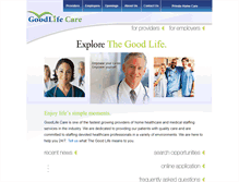 Tablet Screenshot of goodlifecare.org